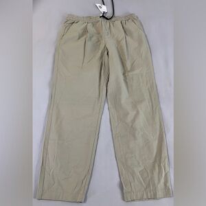 Topman Pants Mens 36X32 Elastic Waist Stretch Tapered Leg‎ NWT Beige